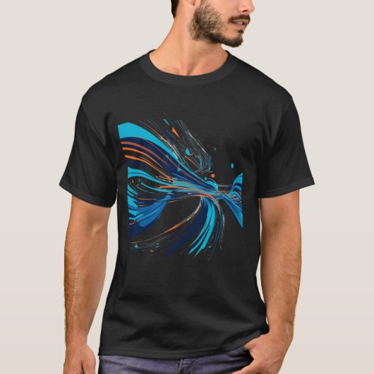 Muziek-geïnspireerd Vibrant Soundwave Design T-shirt