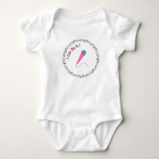 Muziek Geïnspireerde Baby Body | Ik Kan Het Microf Romper