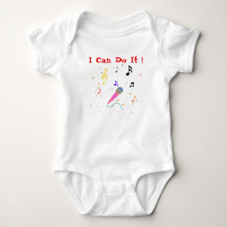Muziek Geïnspireerde Baby Body | Ik Kan Het Microf Romper