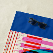 Muziek, geluiden, plezier strandlaken (In situ)