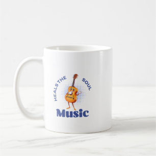 Muziek geneest de ziel koffiemok