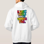 Muziek Geneest Hoodie (Achterkant)