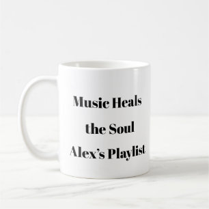 Muziek geneest Mok - Custom Mental Health Gift