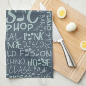 Muziek Genres Word Collage handdoek (Quarter Fold)