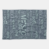 Muziek Genres Word Collage handdoek (Horizontaal)