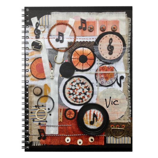 Muziek Gepersonaliseerd Notitieboek (Voorkant)