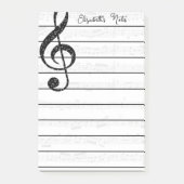 Muziek gepersonaliseerd post-it® notes (Voorkant)