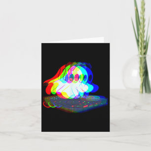 Muziek Ghost Halloween Techno Rave Halloween Party Kaart