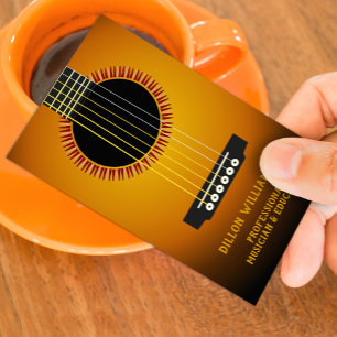 Muziek Gitaar Visitekaartje