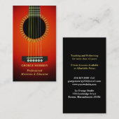 Muziek Gitaar Visitekaartje (Voorkant / Achterkant)