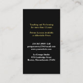 Muziek Gitaar Visitekaartje (Achterkant)