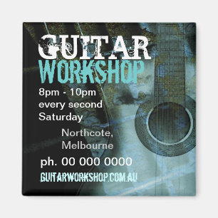 Muziek Gitaar Workshop Promo Magneet