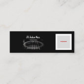 Muziek/gitarist QR CODE Mini Visitekaartje (Voorkant)