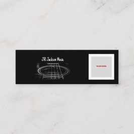 Muziek/gitarist QR CODE Mini Visitekaartje