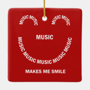 Muziek Glimlach Keramisch Ornament