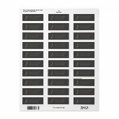 Muziek Gold E8e Opmerking Terug Adres Label (Full Sheet)