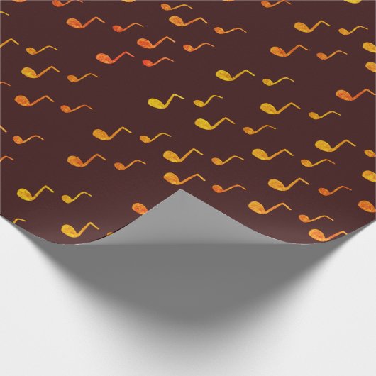 Muziek, Golden Notes Cadeaupapier (Hoek)