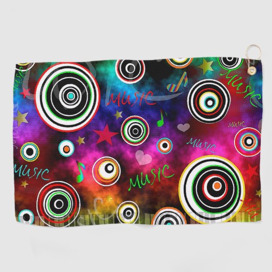 Muziek Golfhanddoek (Horizontaal)