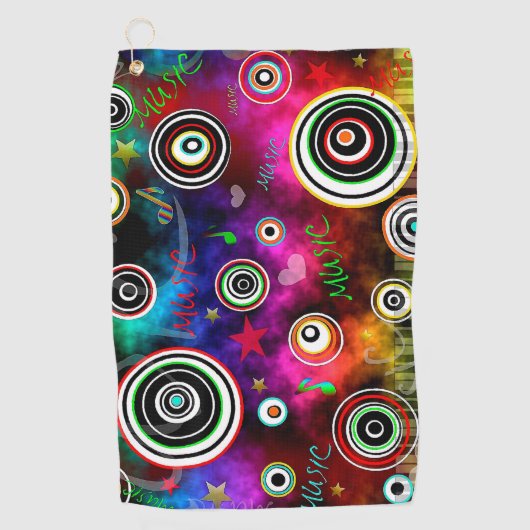 Muziek Golfhanddoek (Voorkant)