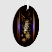 Muziek, gouden microfoon ornament (voorkant)