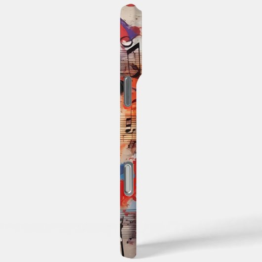 Muziek Graffiti Case-Mate iPhone Case (Achterkant / Rechts)