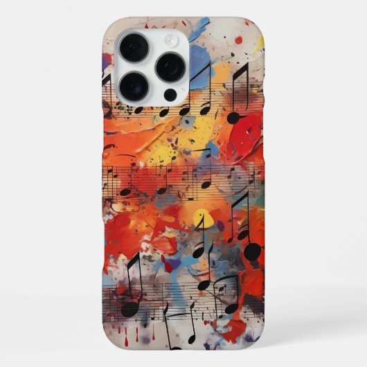 Muziek Graffiti iPhone Hoesje (Achterkant)