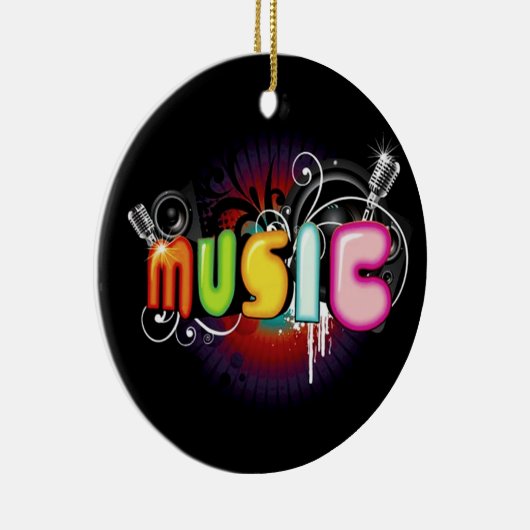 Muziek Graffiti Ornament (Rechts)