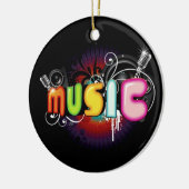 Muziek Graffiti Ornament (Links)