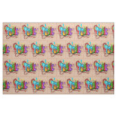 Muziek Graffiti Wall Fabric Stof (Yard (91,4 cm))