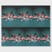 Muziek Grafische Luidsprekers Audio Cadeaupapier (Vlak)