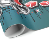 Muziek Grafische Luidsprekers Audio Cadeaupapier (Rol Hoek)