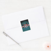 Muziek Grafische Luidsprekers Audio Vierkante Sticker (Envelop)