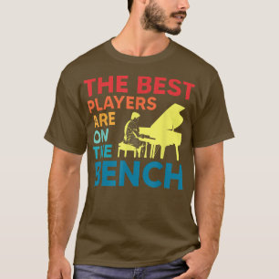 Muziek grappige piano speelt de beste spelers aan t-shirt
