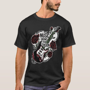 Muziek groeit uit Spannings T-shirt Gitaar Rock Gr