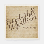  muziek Groene servet (Voorkant)