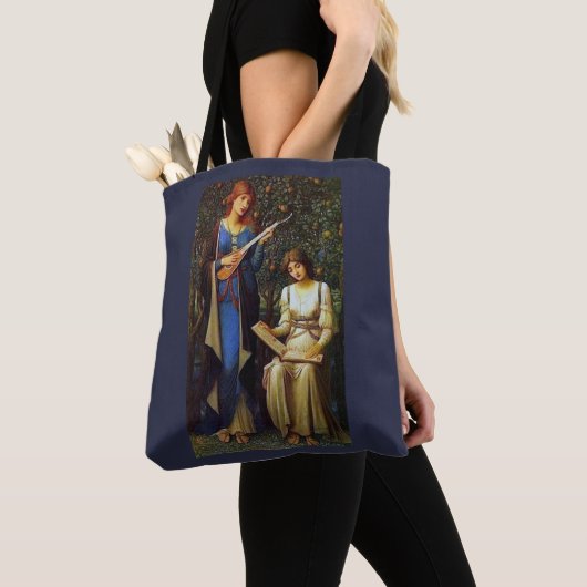 Muziek grote Canvas tas (Dichtbij)