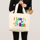 Muziek Grote Tote Bag (Voorkant (product))