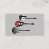 Muziek Guitar Lessen Leerleraar Instructeur Tutor Visitekaartje (Achterkant)