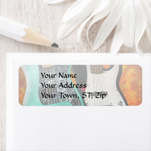 Muziek - Guitar - Rock on guy Etiket (Insitu)