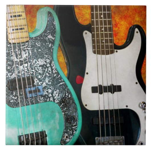 Muziek - Guitar - Rock on guy Tegeltje (Voorkant)