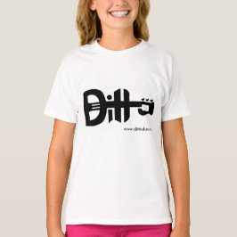 Muziek Guitar T-shirt Logo Akoestische band