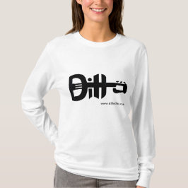 Muziek Guitar T-shirt Logo Akoestische band