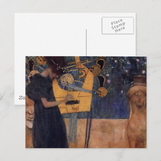 Muziek - Gustav Klimt Briefkaart (Voorkant / Achterkant)