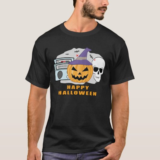 Muziek Halloween T-shirt (Voorkant)