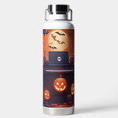 Muziek & Halloween Waterfles (Achterkant)