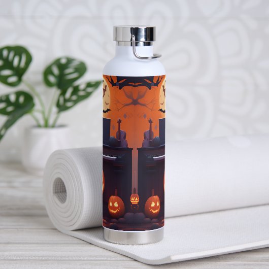 Muziek & Halloween Waterfles (Yoga)