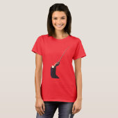  muziek, hand van de geleider die een batterij vas t-shirt (Voorkant volledig)