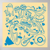 Muziek Handen - ASL Design Poster (Voorkant)