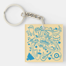 Muziek Handen - ASL Design Sleutelhanger