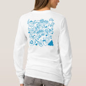 Muziek Handen - ASL Design T-shirt (Achterkant)